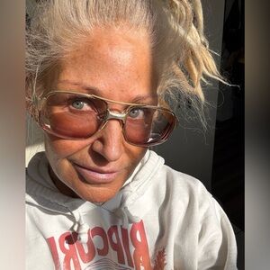 Vintage American optical glasses metal Frame with vintage eel skin leather case